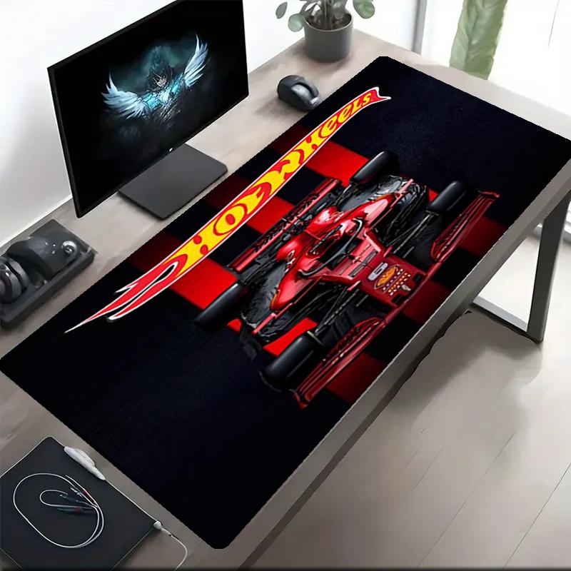 Hot Wheels Theme Mouse Pad, Non Slip Rubber Base, Multifunctional Office & Home Decor, Perfect for Workspace Personalization.