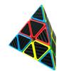 CUBE 3x3 наклейка из углеродного волокна 3 слоя пирамида Magic Cube головоломка игрушка для детей развивающая подарочная игрушка
