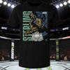 Летняя футболка с графическим принтом UFC Aljamain Sterling 2026 Женская Спортивная Хлопковая С коротким рукавом Свободная Повседневная Футболка для фитнеса Унисекс