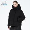ICEbear 2023 новые зимние куртки, короткие стильные ветрозащитные хлопковые пальто с капюшоном для женщин GWD3708I