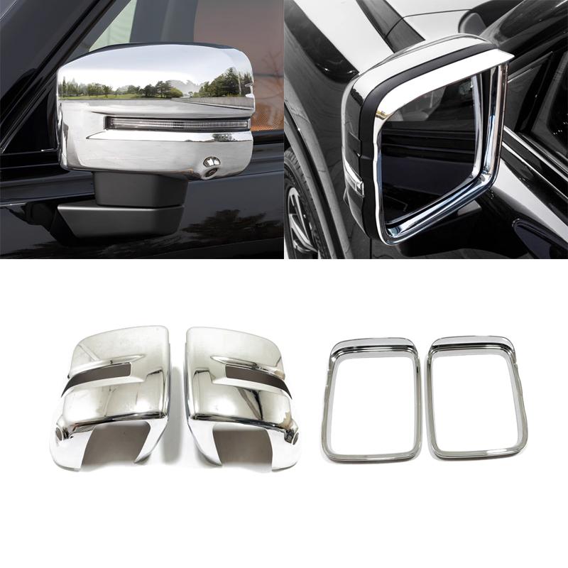 Для GMW Haval H9 2024 2025 ABS углеродное волокно Наружная крышка зеркала заднего вида Боковое зеркало Козырек от дождя Декоративные автомобильные аксессуары