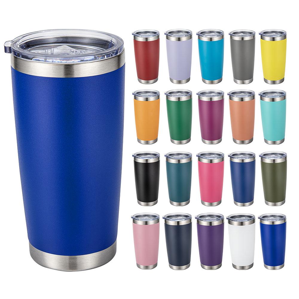 Custom Logo 20 Oz Multi-colored Stainless Steel Vacuum Insulated Tumbler Hot/cold Drink Beer Cup for Travel Coffee Mug