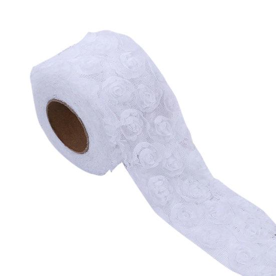 Красивая сплошная цветная красивая 3D лента для подарочной упаковки, шитье