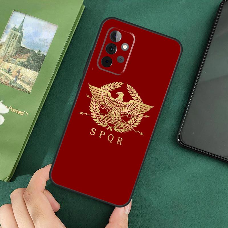Римская Императорская Легионная Крышка SPQR Для Samsung Galaxy A54 A52S A52 A32 A22 A12 A72 A33 A53 A73 A14 A70 A51 A71 Чехол
