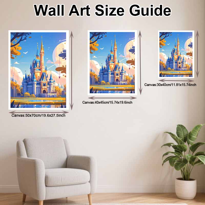 Disney DIY diamond painting 5d magical castle full drill cross stitch diamond living room bedroom decoration painting