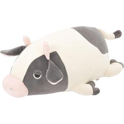 Мягкая плюшевая подушка-валик Ribuhato в виде коровы Молли (Marshmallow Animal Molly), 27 см.