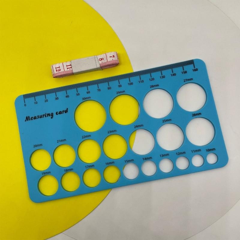 Мягкий пищевой силиконовый измерительный инструмент для определения размера соска с двойной шкалой в сантиметрах и дюймах