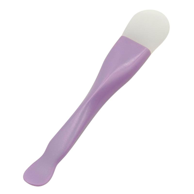 Dual-use Mud Film Brush DIY Film Soft Head with Scrapers Integrated Silicone Facial Mask Brushes Cleansing Brush Beauty Tools