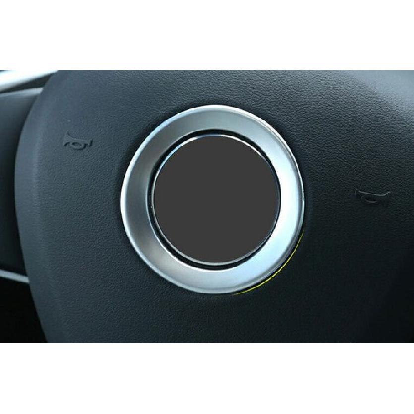 Horn Ring Cover Panel 2016-21 Fit For BMW X1 F48 Car Steering Wheel Matte Silver
