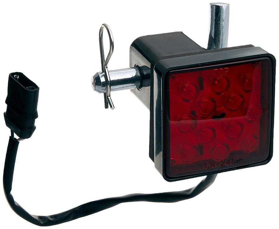 2" Крышка приемника фаркопа 12LED Красный стоп-сигнал Трубчатая крышка со штифтом