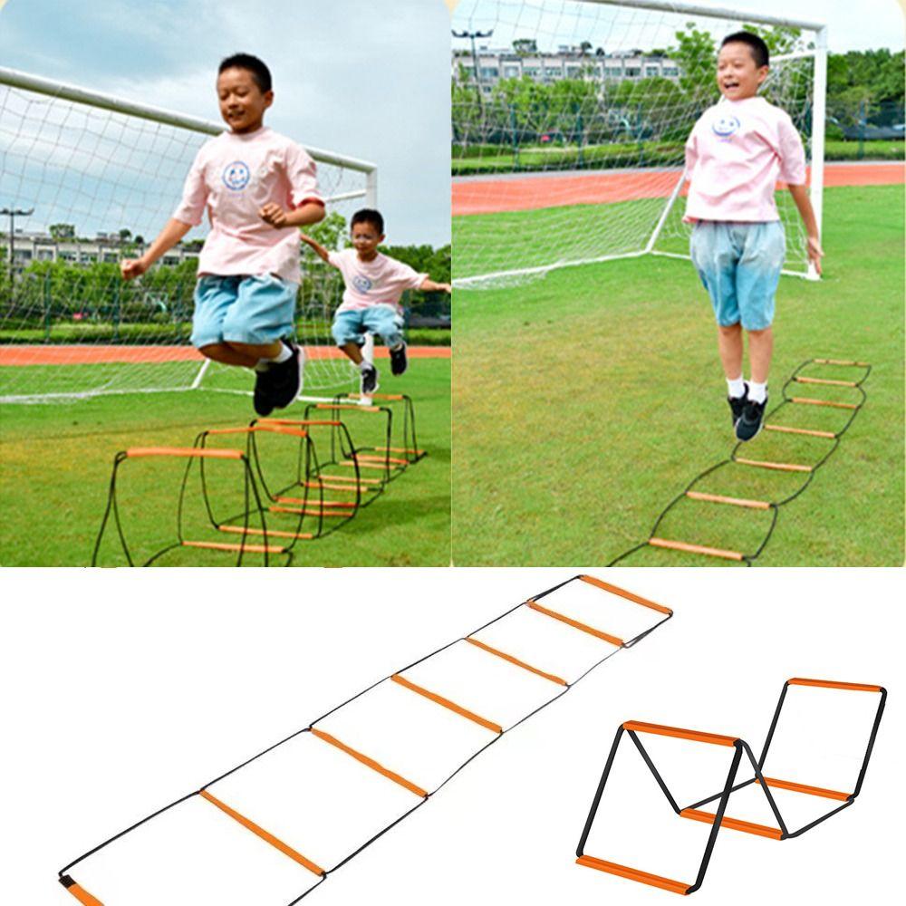 Instant Set-up Soccer Speed Ladder Orange Footwork Training Jump Ladder Agile Ladder  Adults
