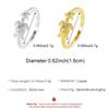 Creative Cute Stainless Steel Ocean Turtle Starfish Opening Rings for Women Fashion Personality Daily Vacation Jewelry Gifts