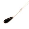 Les Trésors De Lily [L4601] - Silver Necklace 'Eva' Black Silver (rhodium-plated) - 50x8 Mm