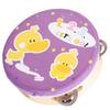 15cm Wooden Handheld Tambourine Hand Drum Bell Musical Percussion Instrument Toy Gift(2#)