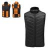 Men Heated Puffer Vest USB Electric Graphite Heating Windproof Thermal Waistcoat Winter Outdoor Activities Down Cotton Vest Coat