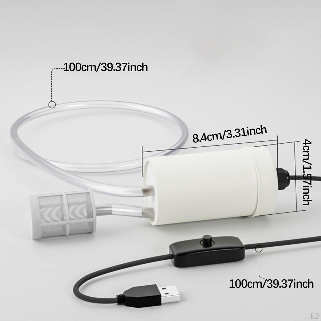USB Electric Auto Siphon Self Priming Pump DC5V with Hose and Stone Mini