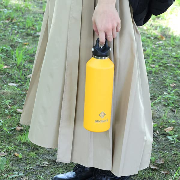 REVOMAX 32oz Vacuum Insulated Flask Version 2 Water Vacuum Perfect for and V3 Bottle, 950ml, Insulated, Sports, Outdoors, Training, (Lake Green)