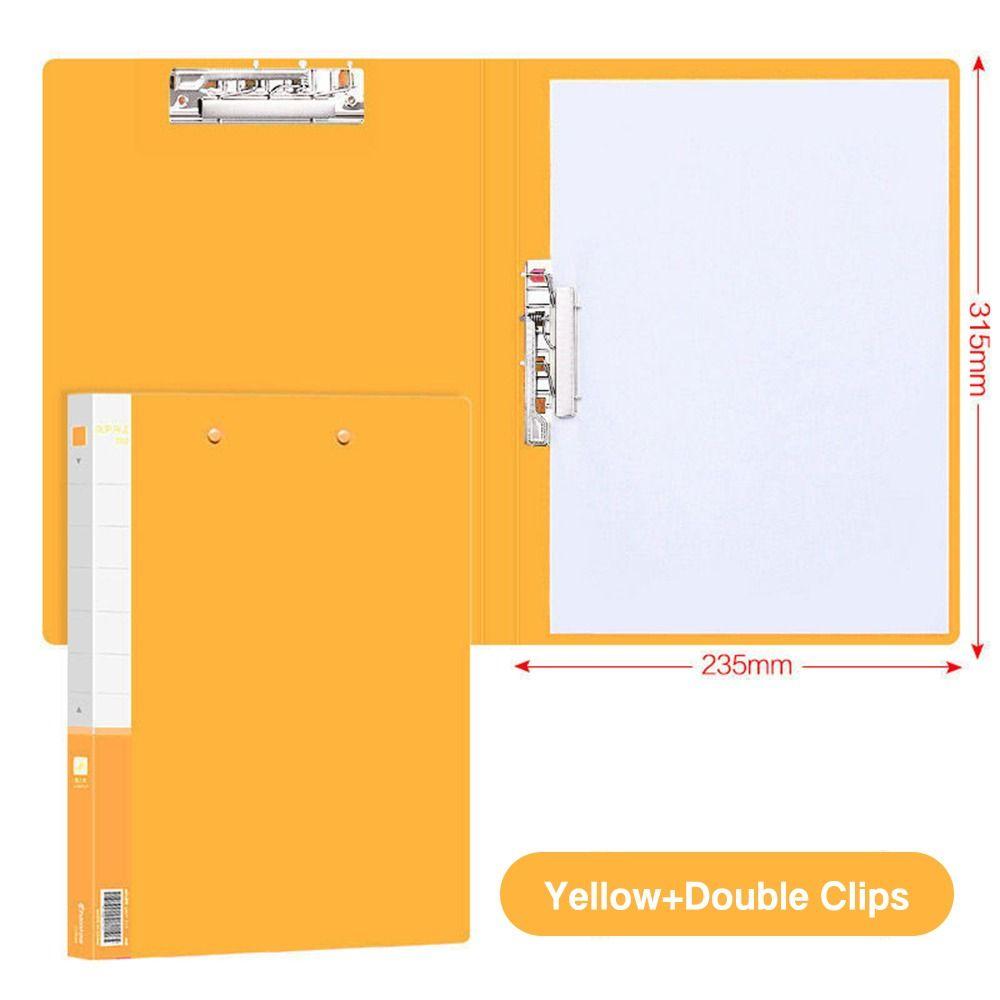 PP Document Bag Single Clip/Double Clips Archives Binder Simple File Bag Student Gift