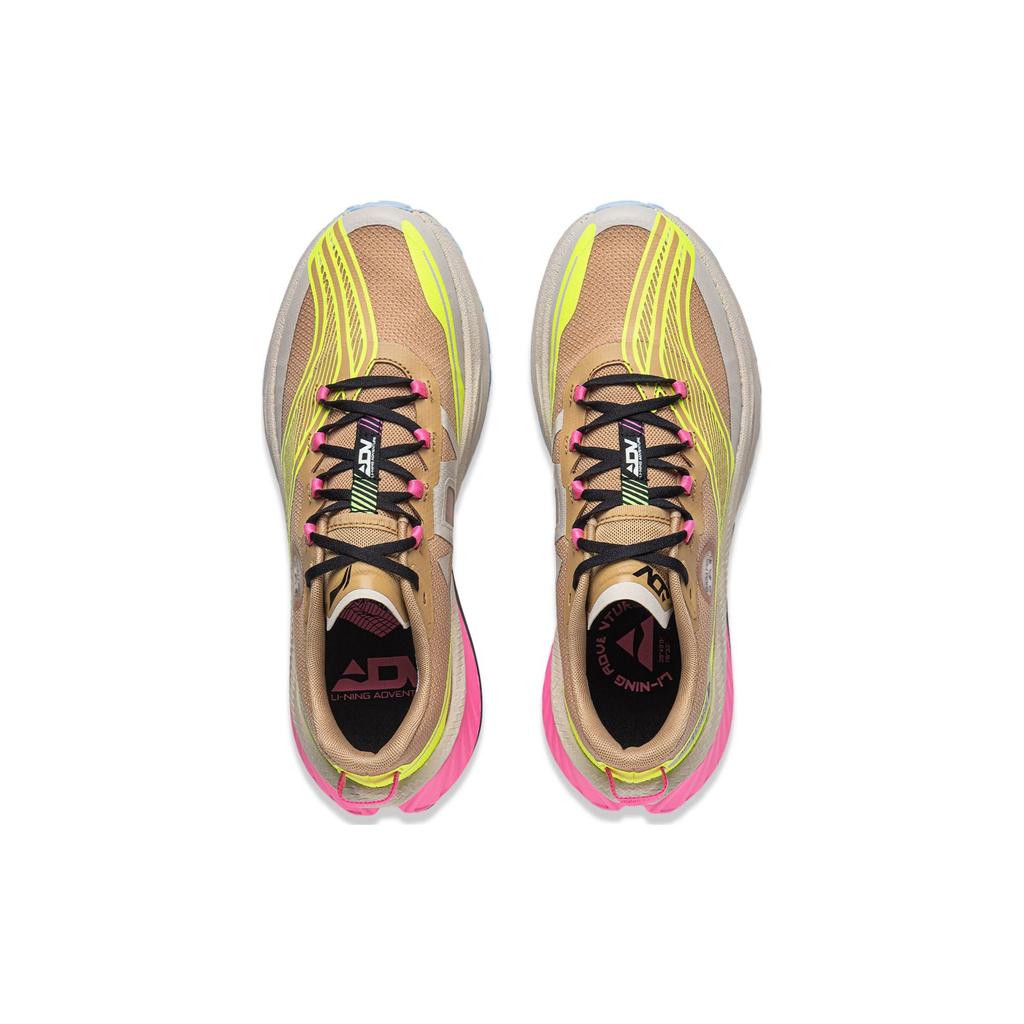 Кроссовки Li Ning легкие, высокопрочные, амортизирующие, нескользящие, износостойкие, с низким верхом, для бега по пересеченной местности, мужские, желто-коричневые, ARNT003-6