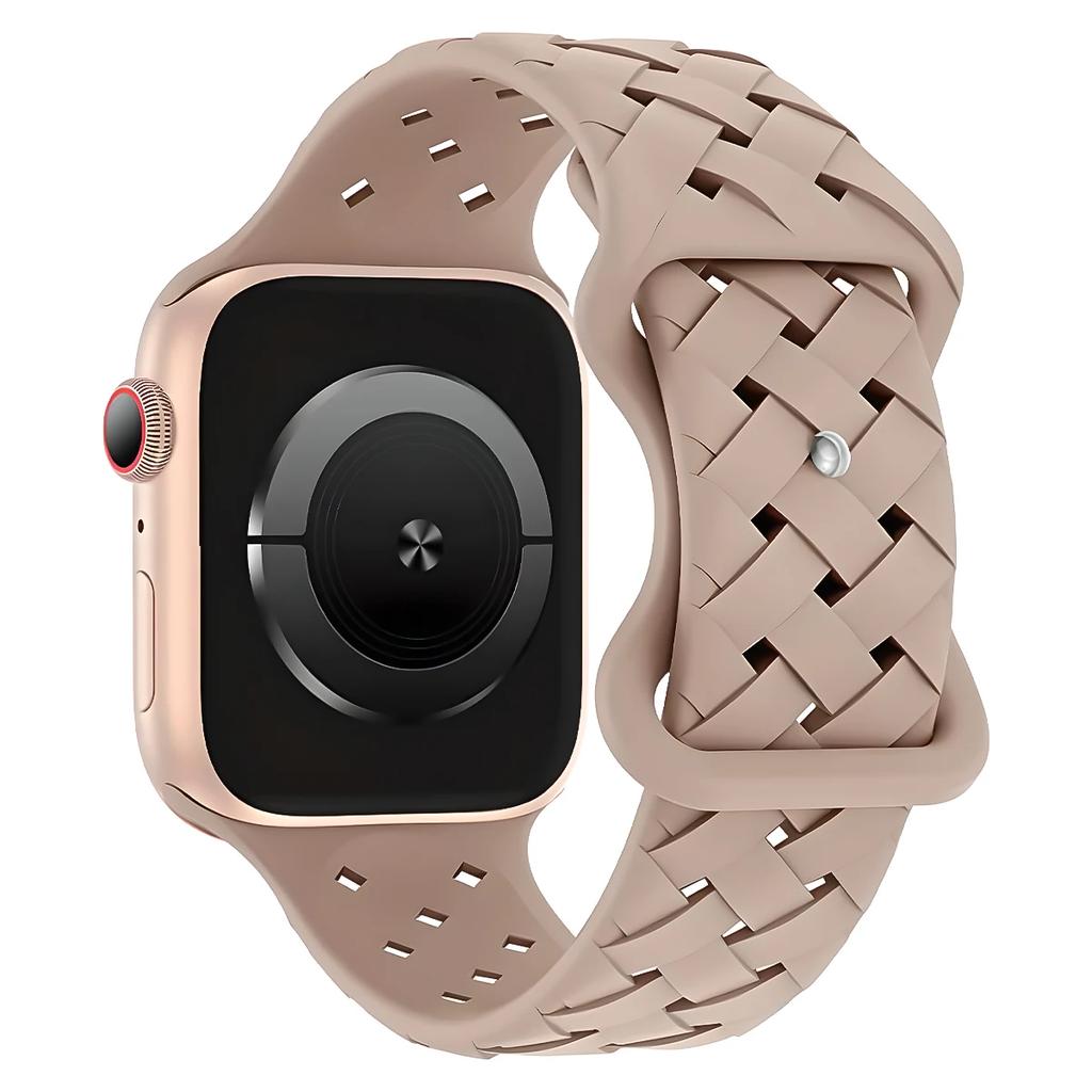 Strap for Apple Watch Band Ultra 49mm 44mm 40mm 45mm 41mm 46mm 42mm Sport Silicone Woven Loop Bracelet IWatch Series 10 9 8 7 6