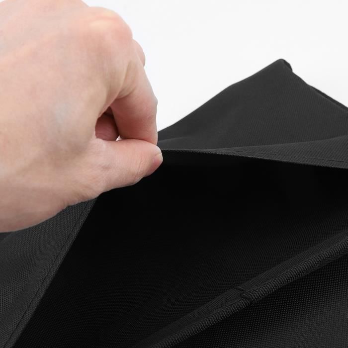 Sac de rangement - YOSOO - Organisateur accoudoir - Tissu polyester - Noir - 19x31 cm