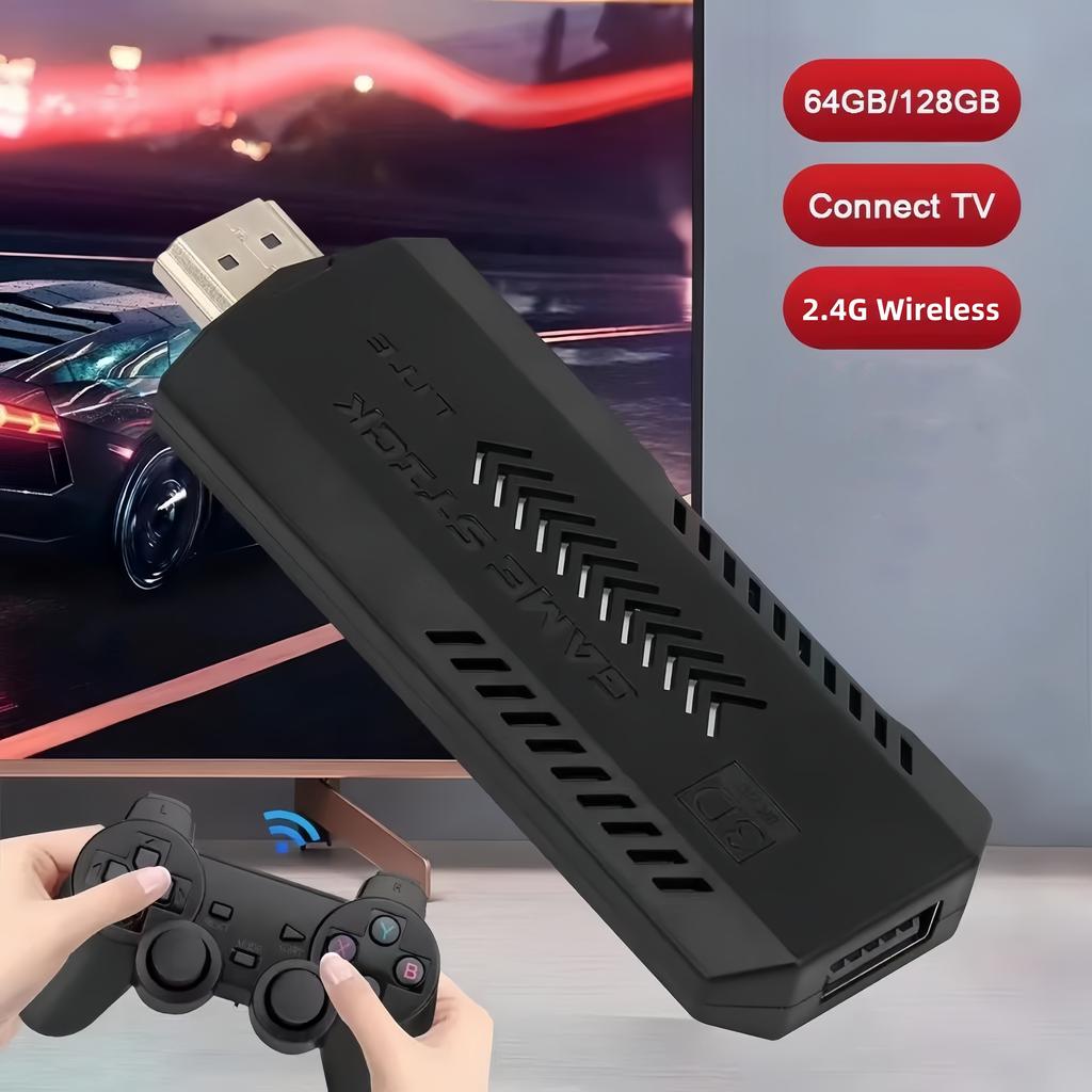 X2 Plus 4K Retro Game Console-128gb Memory, Dual Wireless Controller, Support 40 Simulators, Ideal Gift for Gamers