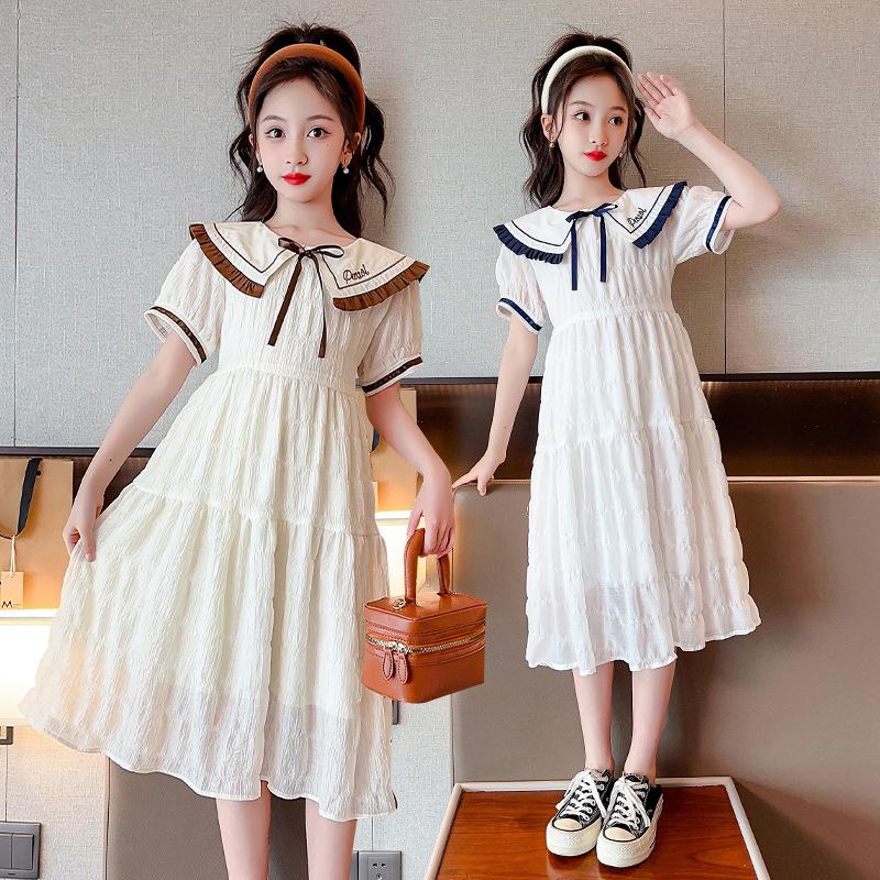 Summer 2025 Girls' Breathable Princess Dress - Trendy and Fashionable Children's Skirt