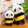 Turned Panda Cute Bee Plush Toy Cartoon Kid Sleep Accompany Girl Gift Holiday