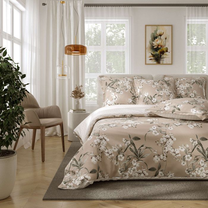 Drap housse 90 x 190 cm bonnet 30 cm "Prémium" pour lit 1 place - Prémium Romarin