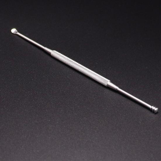 Нержавеющая сталь с двойной головкой, спиральная ложка для чистки ушей, инструмент для удаления ушной серы