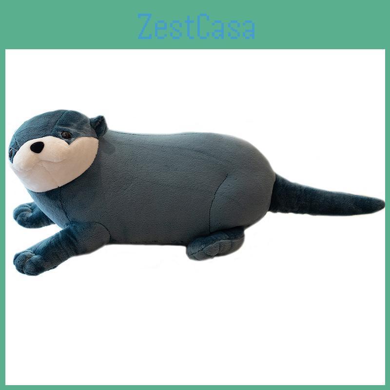 Simulation Otter Plush Stuffed Toy Animals Dolls Room Decoration Kids Gifts