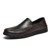2024 New Men's Casual Shoes Cowhide Leather Shoes Comfortable Business Dress Shoes Man Loafers Driving Shoes