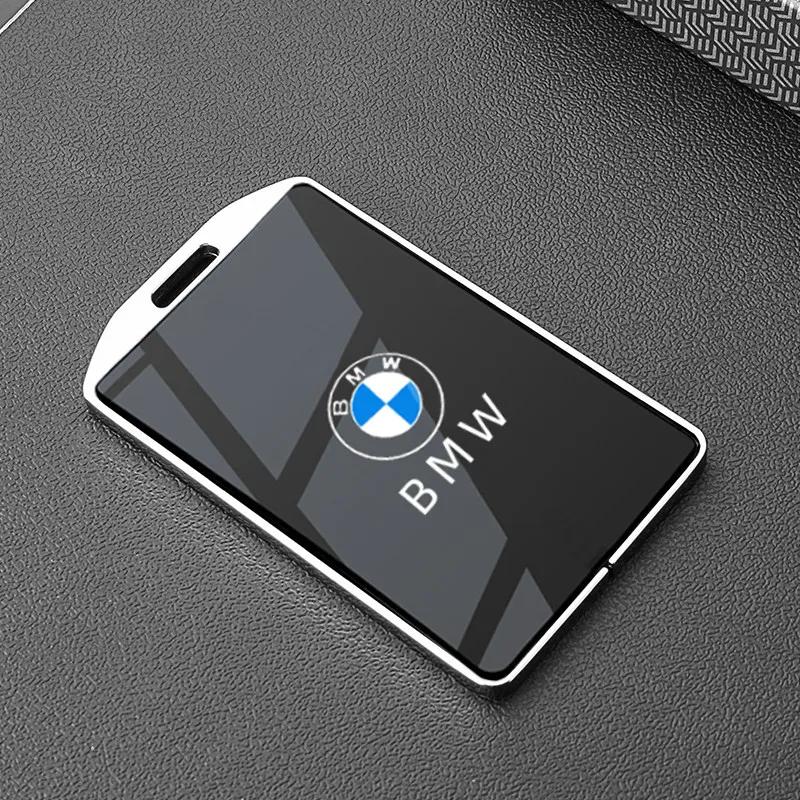 Metal NFC Car Card Key Cover Fob Case Shell for BMW 1 3 New 5 7 8 Series X1 X3 X5 X6 X7 F30 G20 F34 F31 G30 G01 F15 I3 M4 535le HOPDJ1