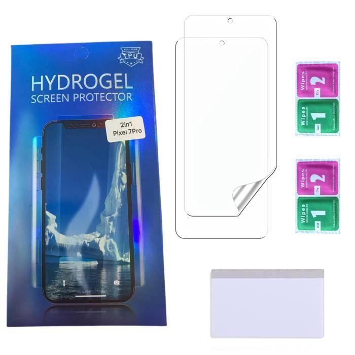 Protection Ecran en Plastique pour Google Pixel 7 PRO [Pack 2] Protecteur Hydrogel Resistant Anti Rayure Ultra Mince Phonillico®