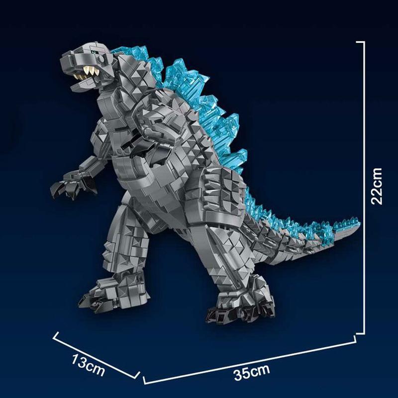 2107Pcs Jurassic Park Dinosaur Series Tyrannosaurus Rex Burst Dragon Collection Of Toys For Boys And Children Building Blocks