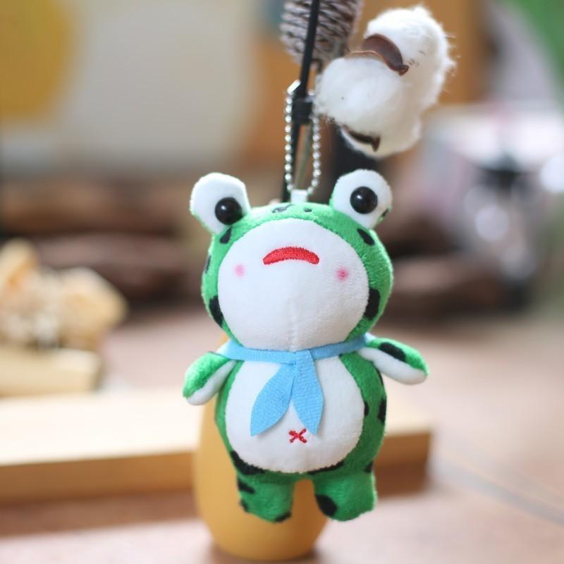 Adorable Long-legged Frog Plush Toy Keychain Soft And Cuddly Animal Accessory