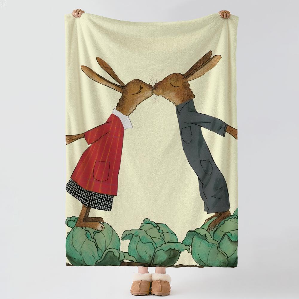 Artist WWolf EErlbruch Throw Soft Warm Flannel Blanket Multiuse Throw for Bed Sofa Office Air Conditioning Nap Blanket
