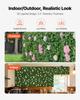 Artificial Luxury Flower Wall Backdrop, 2 PCS, Each Panel 61 x 243.8 cm, Gorgeous 3D Silk Floral Backdrop Pet Friendly, Easy Installation Flower Wall