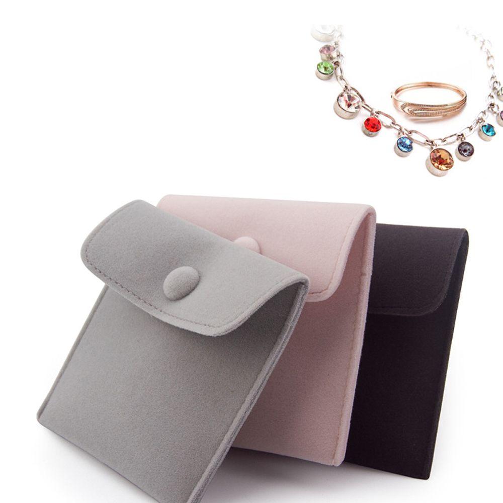 Necklace Pouches Earring Storage Botton Jewelry Bags Gift Packaging Packaging Bags Velvet Pouch