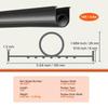 Garage Door Seals Bottom Rubber, U Shape +O Ring Combination Garage Door Bottom Weather Seal, 16ft Weatherproofing Garage Door Seal, 5/16 inch T-ends