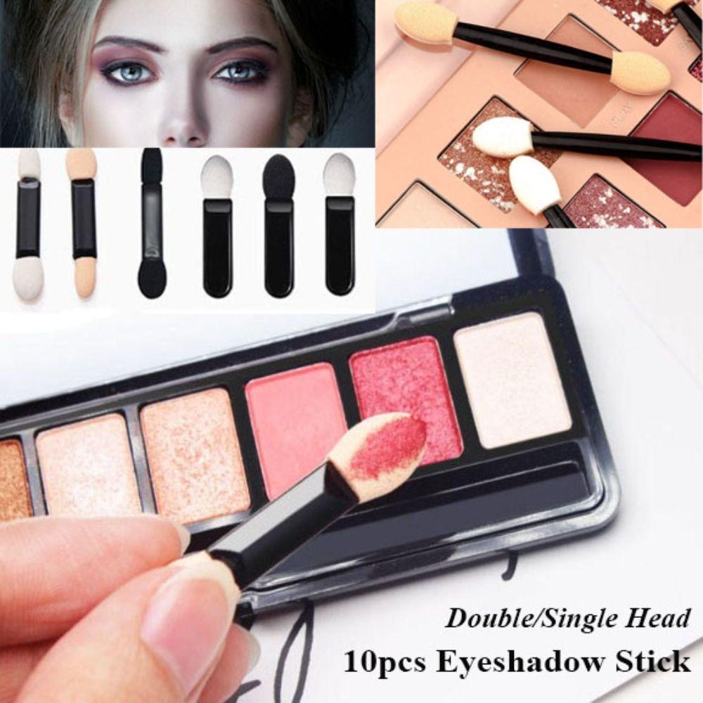 10 шт. Портативный двухсторонний латексный спонж Одноразовая кисть для теней Инструменты для макияжа