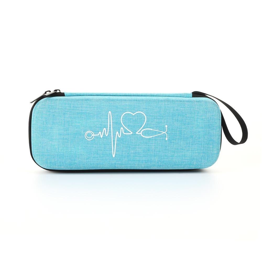 Сумка для хранения стетоскопа из ЭВА, ударопрочная, пустая, портативная, с молнией, сетчатыми карманами, чехол для переноски стетоскопа, для путешествий
