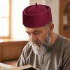 Fashion Eid Prayer Hats Traditional Beret Hat Soft Ethnic Prayer Caps  Cultural Festival