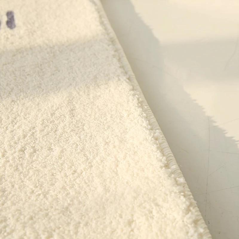Cream Style Rugs for Bedroom Irregular Shapes Living Room Decoration Carpet Large Area Study Soft Rug Home Thick Plush Floor Mat