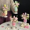 Многофункциональный пластиковый держатель для ручек в форме тюльпанов, настольный органайзер, контейнер для хранения, держатель для кистей для макияжа, подарок