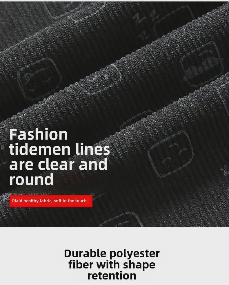 Men's Spring/Autumn Corduroy Lapel Jacket - Fashionable, Casual, Full-Print, Large Sizes Available.