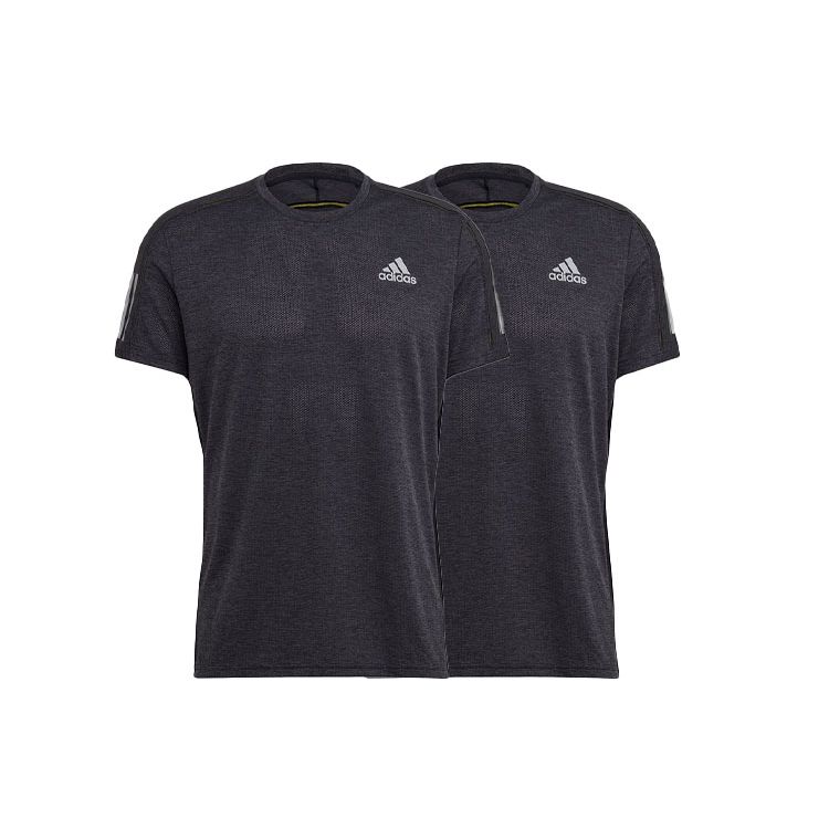 Adidas Own The Run Tee Casual Running Short Sleeve Men Tops Black GK6059