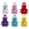 Kids Girls Ballet Latin Dance Costumes Sleeveless Sequins Mesh Splice Cutout Back Leotard Jumpsuit