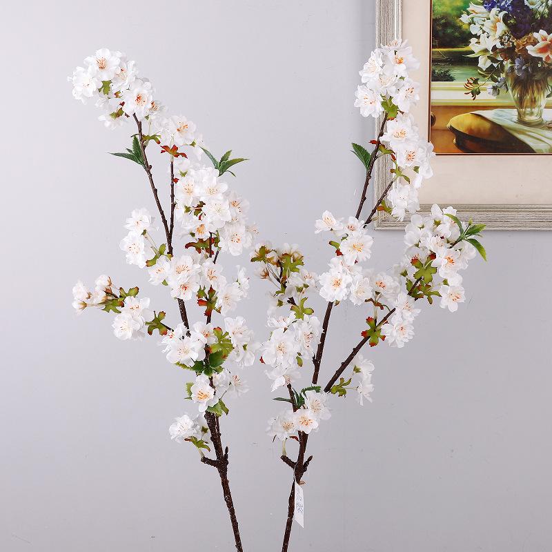 Pink silk cherry blossom simulation cherry blossom indoor desktop flower arrangement wedding flower arrangement fake flower