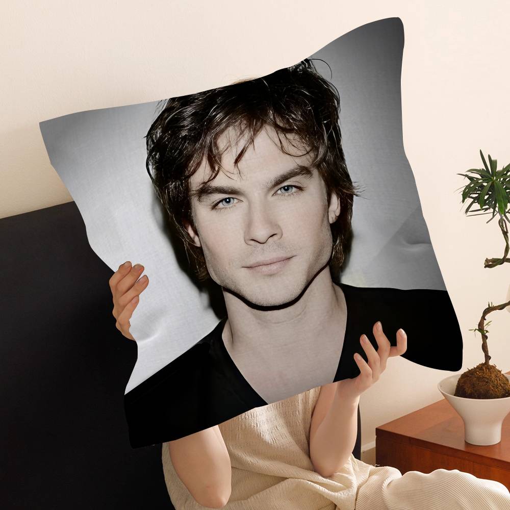 Чехол на подушку Damon Salvatore Дневники вампира Наволочка для автомобильной подушки-плед для дивана Автомобильный Рождественский подарок xсм xсм